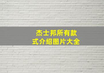 杰士邦所有款式介绍图片大全