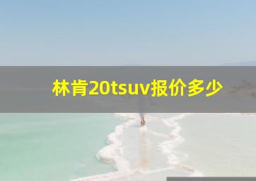 林肯20tsuv报价多少