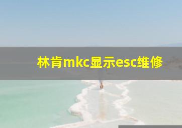 林肯mkc显示esc维修