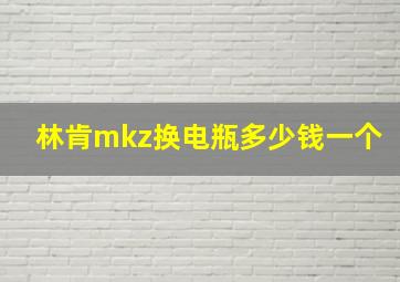 林肯mkz换电瓶多少钱一个