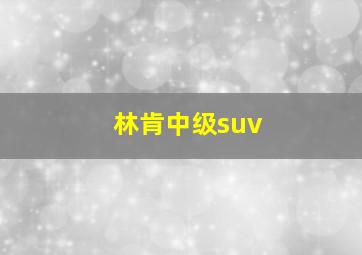 林肯中级suv