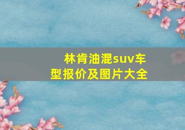 林肯油混suv车型报价及图片大全