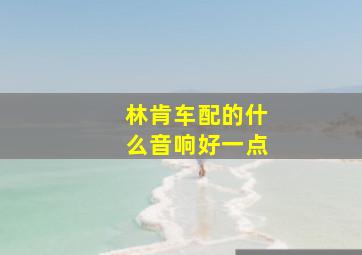 林肯车配的什么音响好一点