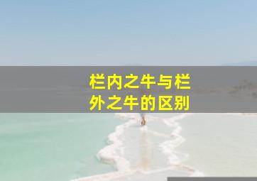 栏内之牛与栏外之牛的区别