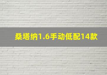 桑塔纳1.6手动低配14款