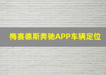 梅赛德斯奔驰APP车辆定位