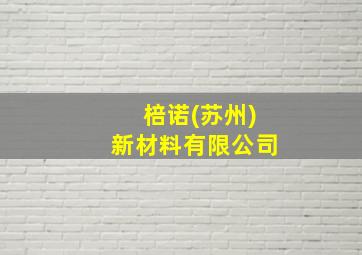 棓诺(苏州)新材料有限公司