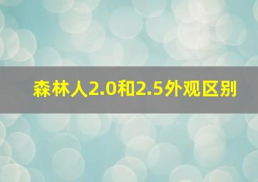 森林人2.0和2.5外观区别