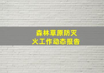 森林草原防灭火工作动态报告