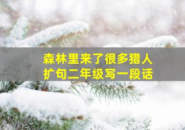 森林里来了很多猎人扩句二年级写一段话