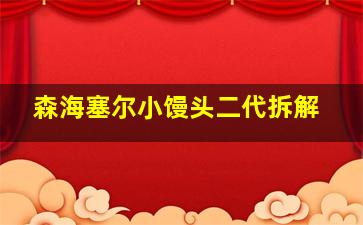 森海塞尔小馒头二代拆解