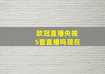 欧冠直播央视5套直播吗现在