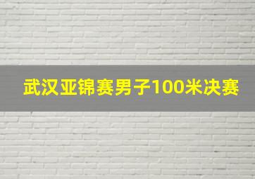 武汉亚锦赛男子100米决赛