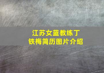 江苏女蓝教练丁铁梅简历图片介绍