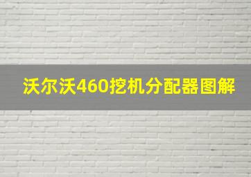 沃尔沃460挖机分配器图解