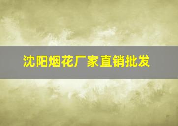 沈阳烟花厂家直销批发