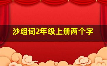 沙组词2年级上册两个字