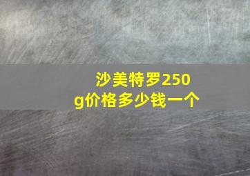 沙美特罗250g价格多少钱一个