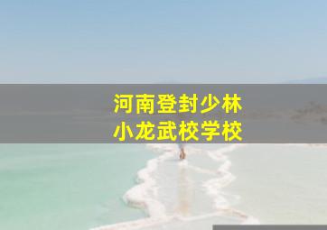 河南登封少林小龙武校学校