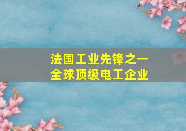 法国工业先锋之一全球顶级电工企业