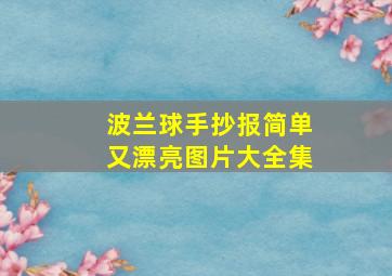 波兰球手抄报简单又漂亮图片大全集