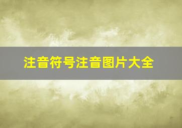 注音符号注音图片大全