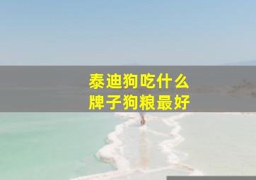 泰迪狗吃什么牌子狗粮最好