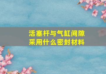 活塞杆与气缸间隙采用什么密封材料