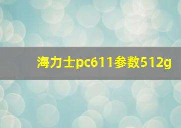 海力士pc611参数512g