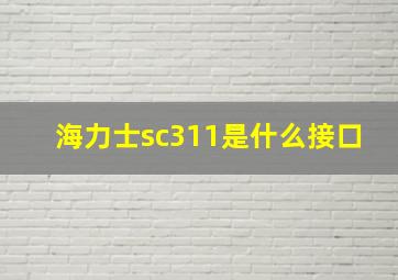 海力士sc311是什么接口