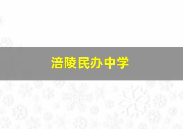 涪陵民办中学