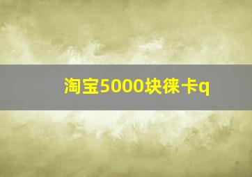 淘宝5000块徕卡q