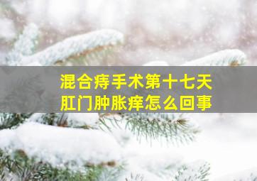 混合痔手术第十七天肛门肿胀痒怎么回事