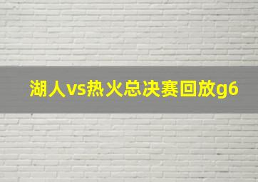 湖人vs热火总决赛回放g6