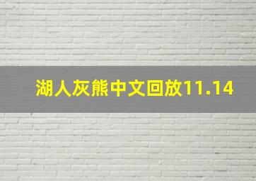 湖人灰熊中文回放11.14