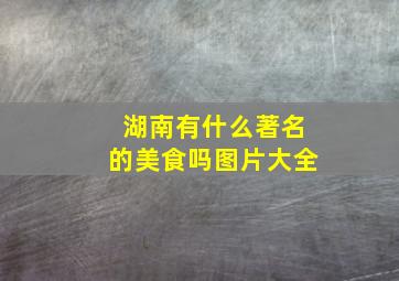 湖南有什么著名的美食吗图片大全