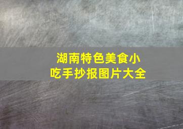 湖南特色美食小吃手抄报图片大全