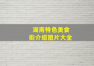 湖南特色美食街介绍图片大全