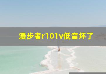 漫步者r101v低音坏了