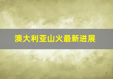 澳大利亚山火最新进展