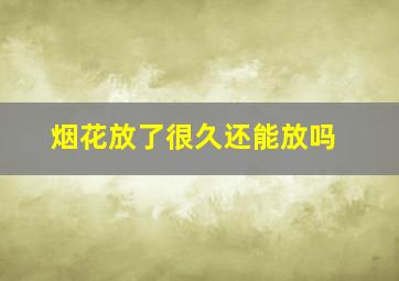 烟花放了很久还能放吗