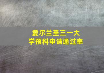 爱尔兰圣三一大学预科申请通过率