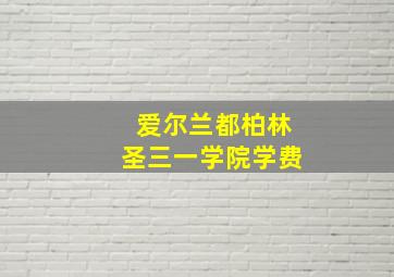 爱尔兰都柏林圣三一学院学费