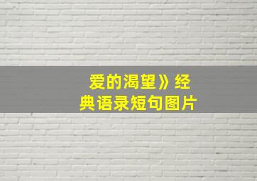 爱的渴望》经典语录短句图片