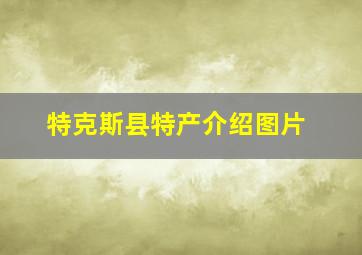 特克斯县特产介绍图片