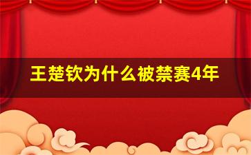 王楚钦为什么被禁赛4年