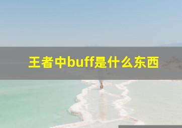 王者中buff是什么东西