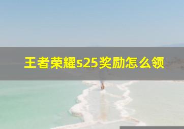 王者荣耀s25奖励怎么领