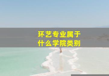 环艺专业属于什么学院类别