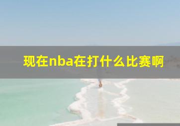 现在nba在打什么比赛啊